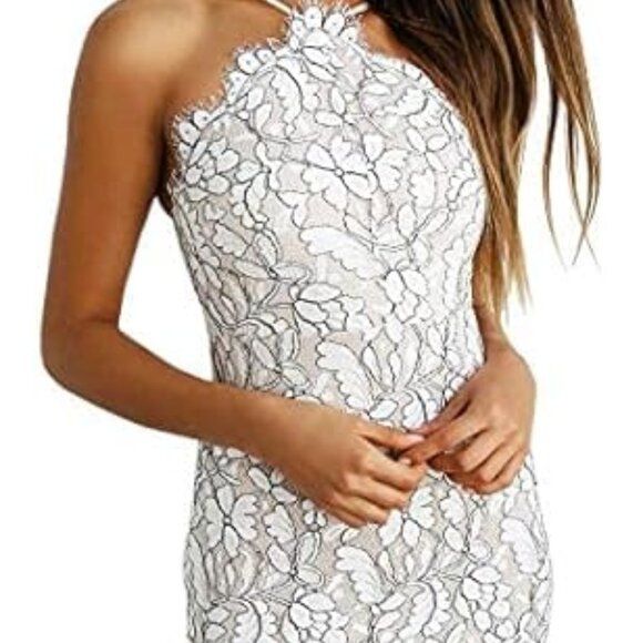 Lulus Dresses & Skirts - Lulus Delicate Darling Beige Lace Dress